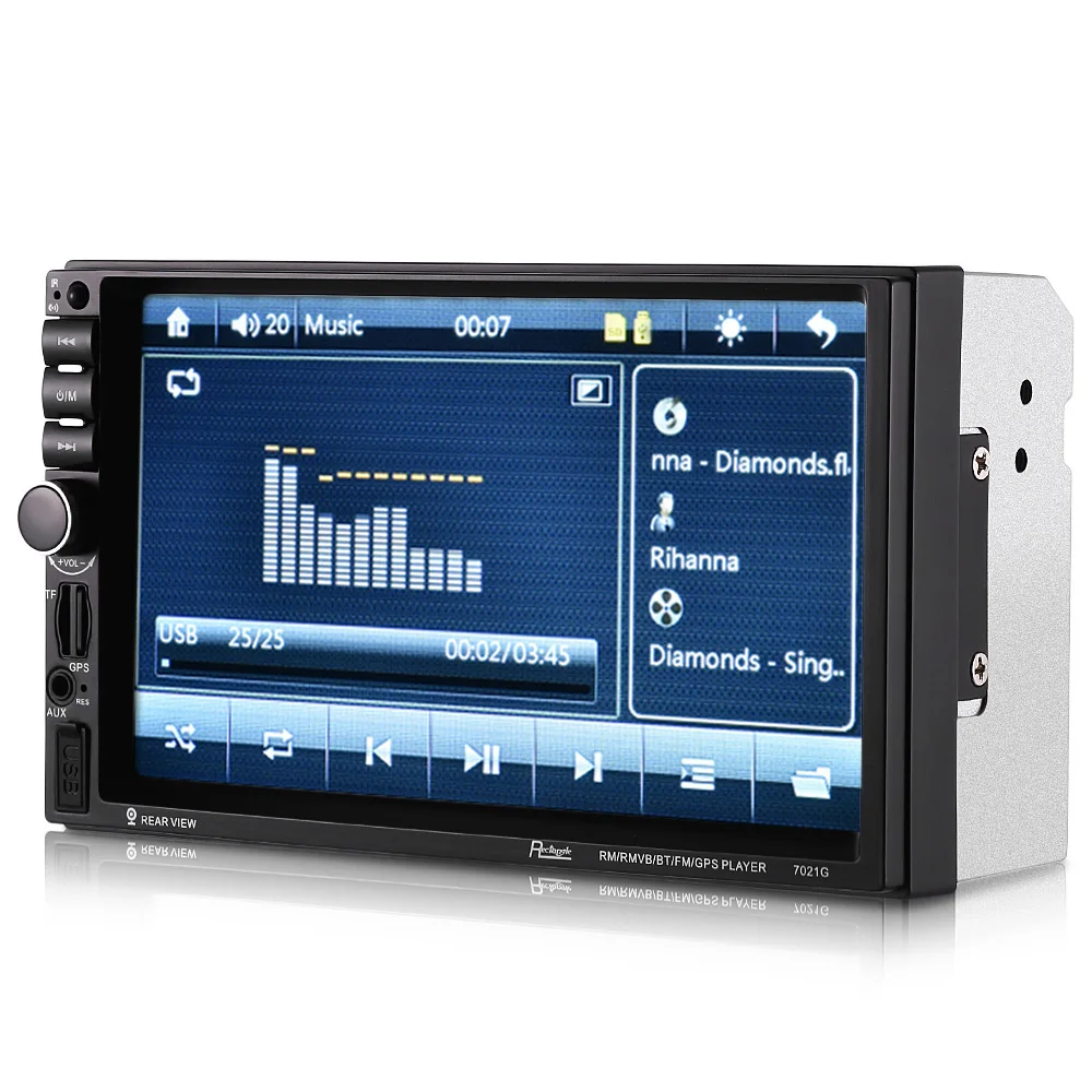 7021G 7 дюймов Автомобильная интеллектуальная система gps Bluetooth FM HD экран 2 Din