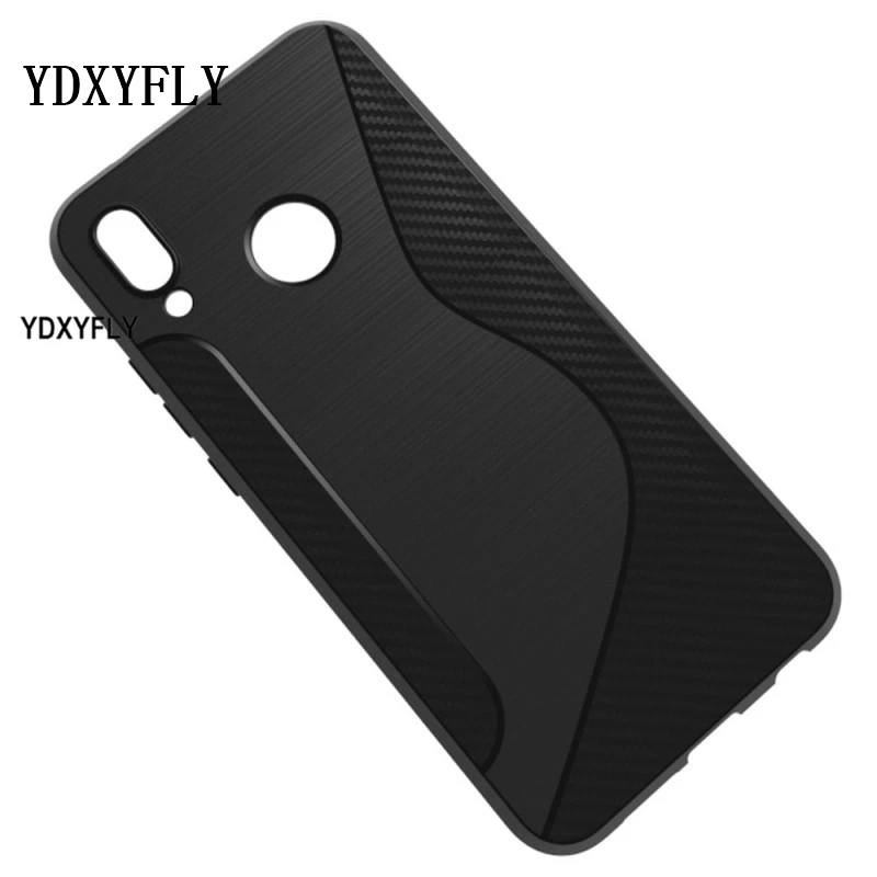 Модный гибкий простой защитный чехол для huawei P20 Lite мягкий S LINE TPU резиновый матовый