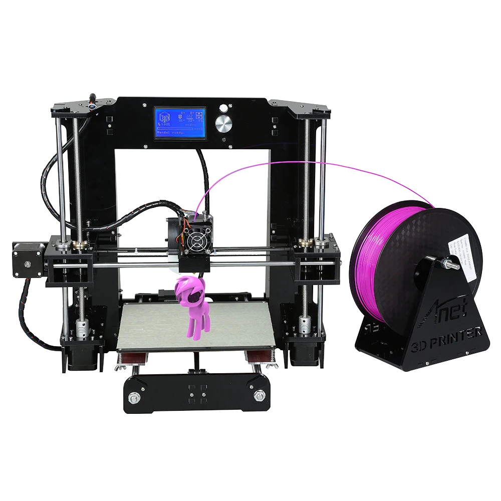 Anet 3d принтер Autolevel и нормальный A8 A6 легко собрать Reprap i3 DIY комплект с нитью 8 Гб SD