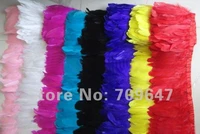 2yardslot 4 6 mixed colour goose feather trim duck feather fringegoose featherfeather craftsfeather lace
