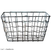 labeled vintage retro industrial tapered metal cheap wire baskets