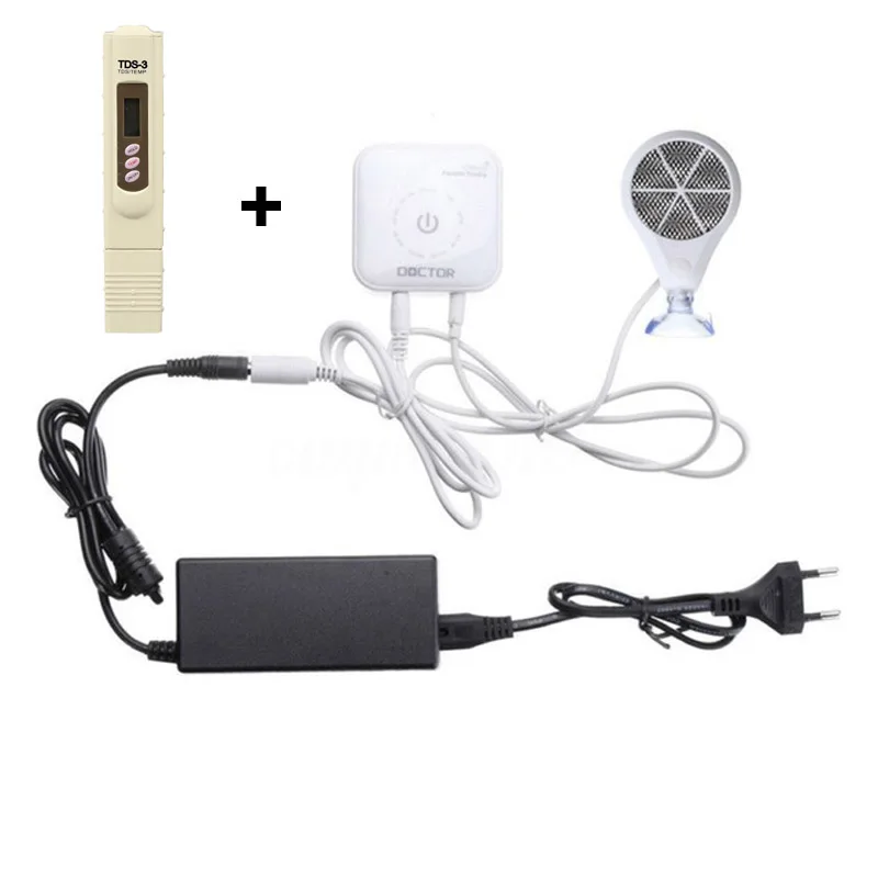 Euro plug TDS meter Bluetooth приложение управление Chihiros Доктор 3 в 1 удаление водорослей Twinstar стиль электронный ингибит аквариумных рыб растений креветок танк - Цвет: Euro plug TDS meter