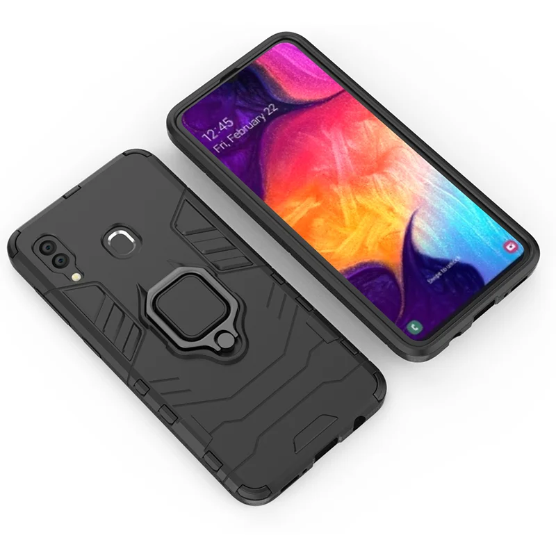 SemgCeKen finger ring armor case for samsung galaxy m10 m20 m30 A10 a20 a30 A40 A40S a50 a60 a70 a80 a90 luxury Hard back cover |