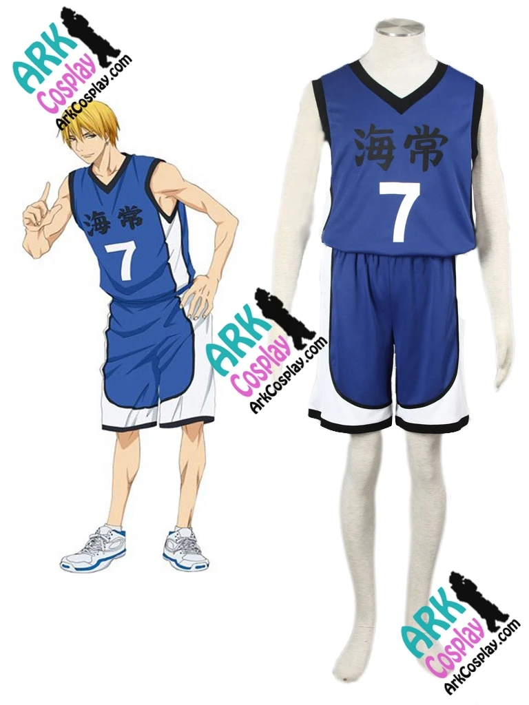 Мужской костюм для косплея Kuroko no Basuke кисэ рёта синий No.7 без корзины|kuroko basket