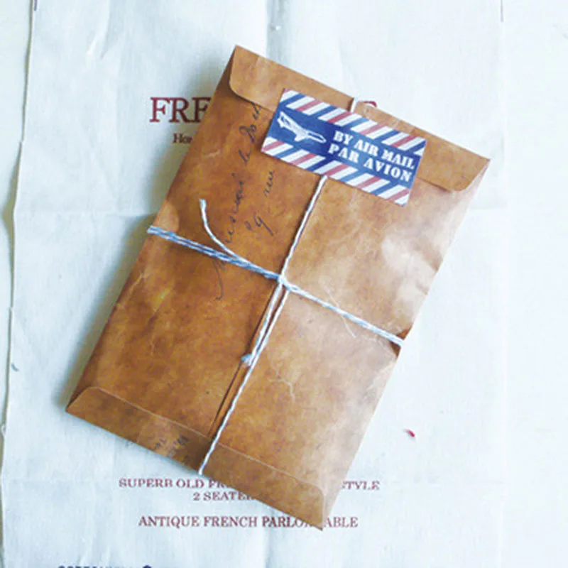 5 шт./компл. конверт из крафт-бумаги в ретро-стиле открытка приглашение письмо