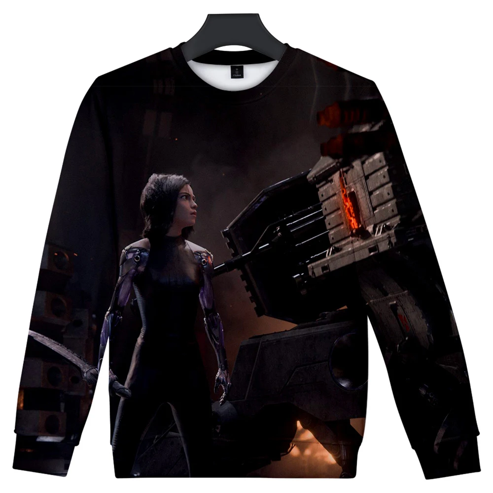 Alita Battle Angel 3D с принтом и О-образным вырезом для женщин/Мужская модная одежда