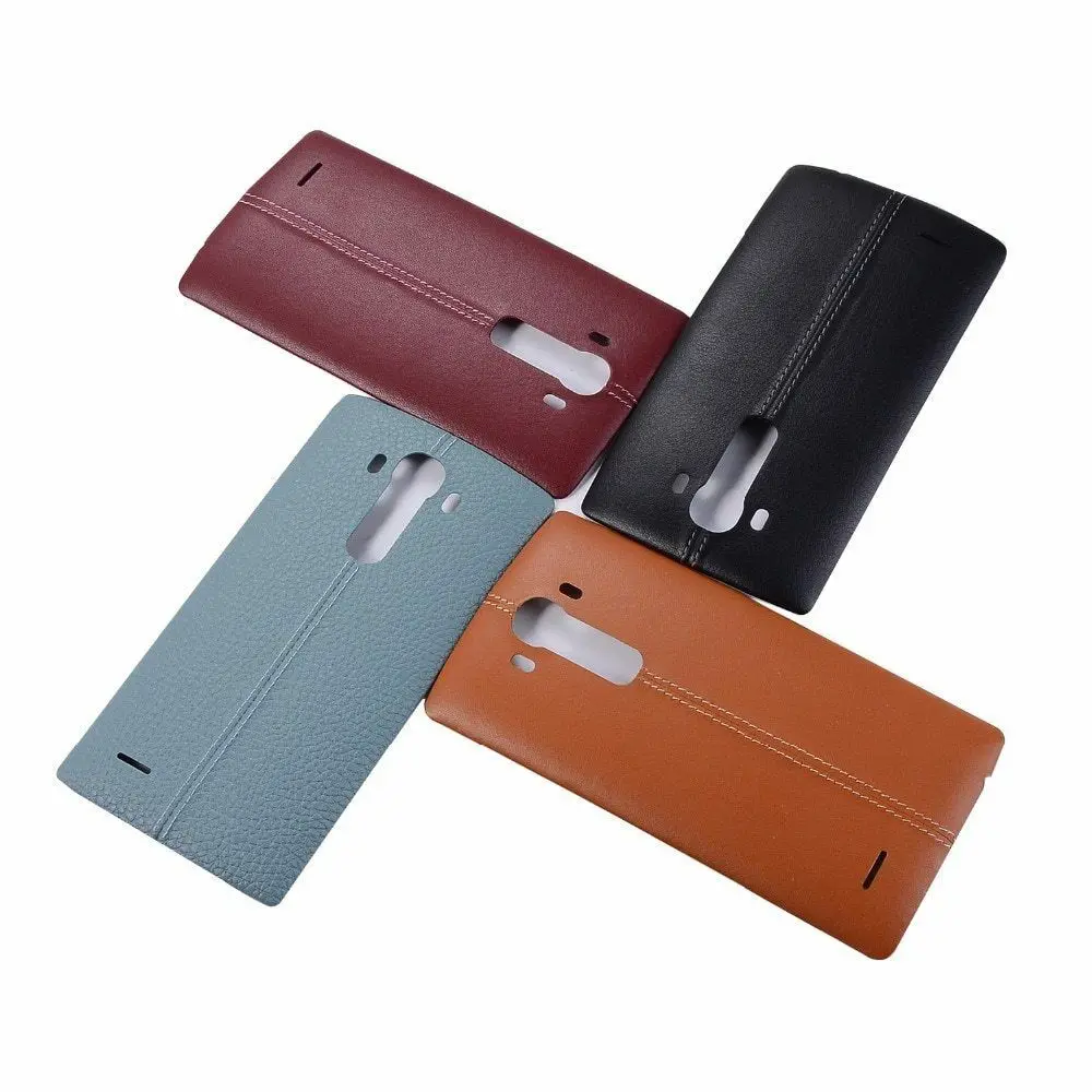 Искусственная кожа пластик задняя дверь батарея корпус чехол для LG G4 H811 H810 H815 US991 +