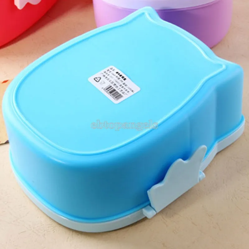 Сова Портативный Bento пластик милый мультфильм еда прибор для хранения фруктов