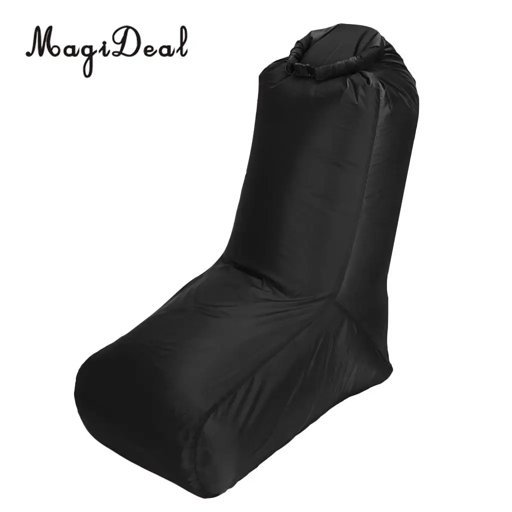 MagiDeal Inflating Beach Camping Lounger Back Pillow Chair Air Bed Lazy Sofa Black | Спорт и развлечения
