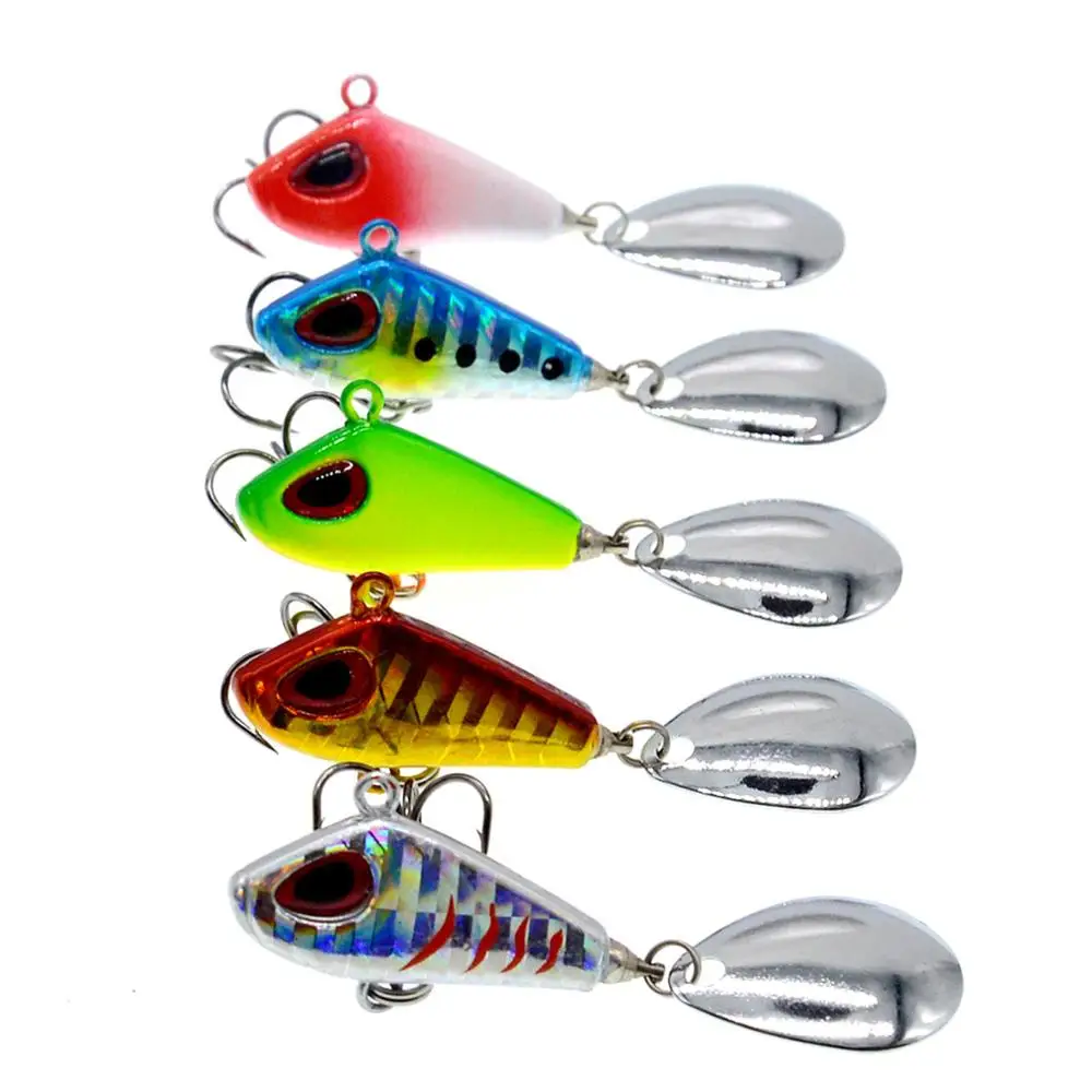

5PCS Mini Fishing Fish Spinner Spinnerbait spoon Lure Hook baits 6/10/15/25g