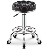 modern bar chair beauty stool with wheels petal shaped bar stool household rotating lift chair manicure beauty stool rotation