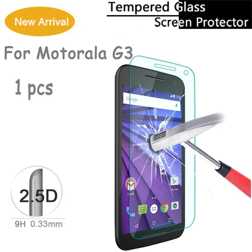Закаленное стекло 2.5D для Motorola MOTO G3 Оригинальная защитная пленка 9H