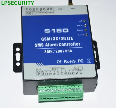 GSM RTU контроллер S150 GSM домашняя Автоматизация охранная сигнализация с Android/ios APP NC/NO/End of line тип, сухой контакт