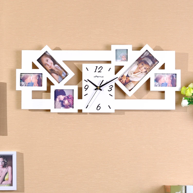 Kingart настенные часы для гостиной фоторамка деревянные большие домашнего декора