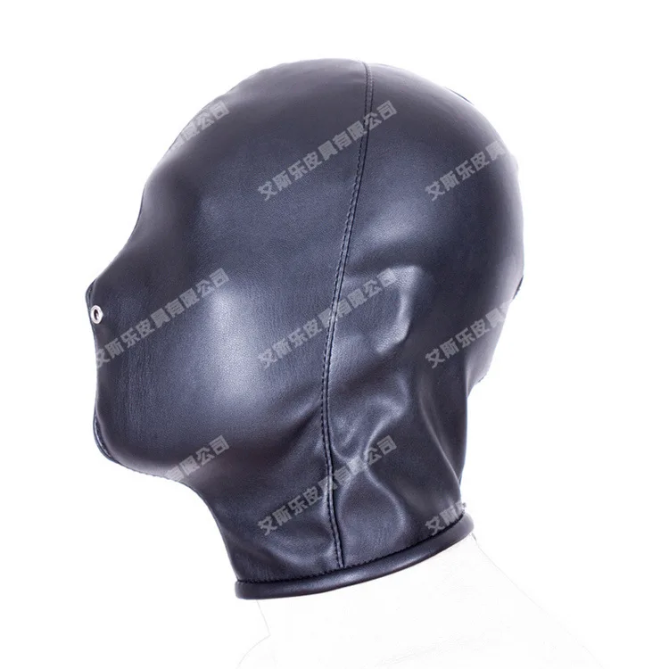Sex Products Soft PU Leather Mask Bdsm Bondage Hood Blindfold Toys For Couples Adult Games Fantasy Cosplay Slave Kit | Красота и