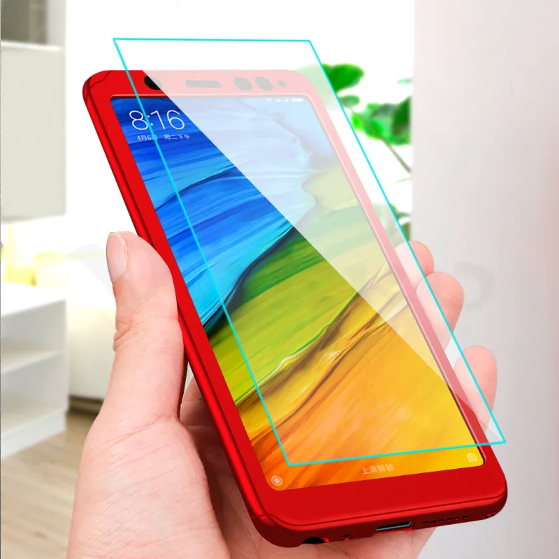 Voero 360 Полное покрытие чехол для Xiaomi Redmi 4X5 плюс 6A 6 Pro S2 Note 7 Чехол телефона