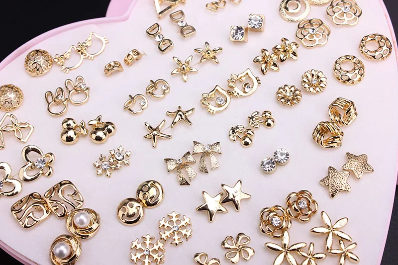 Оптовая продажа модные золотые серьги в случайном стиле для девушек ювелирные