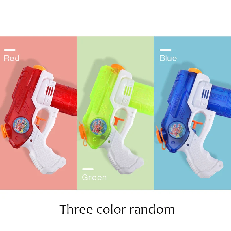 1pcs Random Детские игрушки пляжные Водяные Пистолеты плавательный бассейн вечерние пластиковые для водных игр на свежем воздухе инструмент пистолет пресс тип водяного пистолета Детские Водяные Пистолеты - Цвет: 1pcs Random