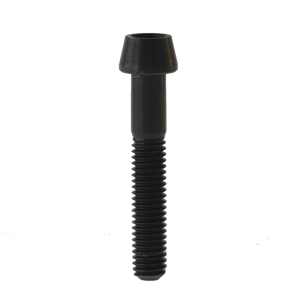 M6x55mm Black Титановые болты Ti винтовые конические головки M6x40 45 50 55 60 65 мм велосипедные болты для велосипедных деталей - Цвет: M6x55mm Black