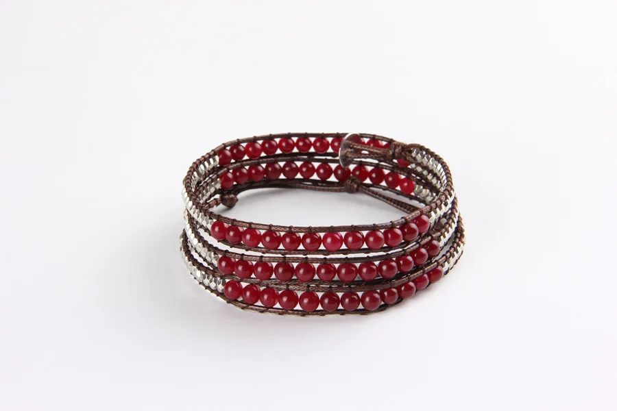 Натуральный красный агат браслет ручной обмотки|bracelet friendship|bracelet boxbracelet repellent |
