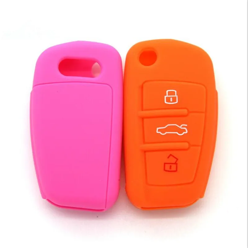 Бесплатная доставка новых автомобилей Силиконовые творческой кожи ключ крышка