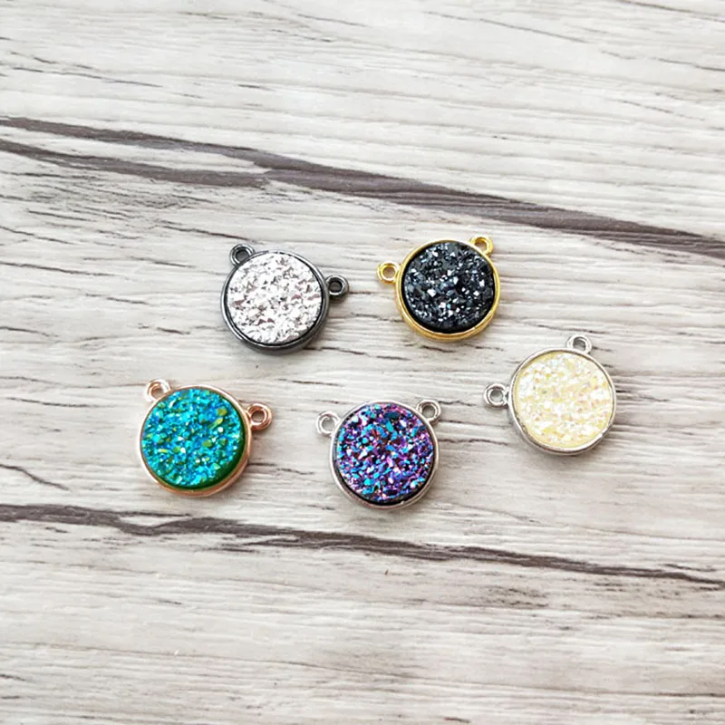 

Цепочка с двойной дужкой, из натурального драгоценного камня, кварца, титана, Чарм, подвеска из камня, для самостоятельного изготовления юве...