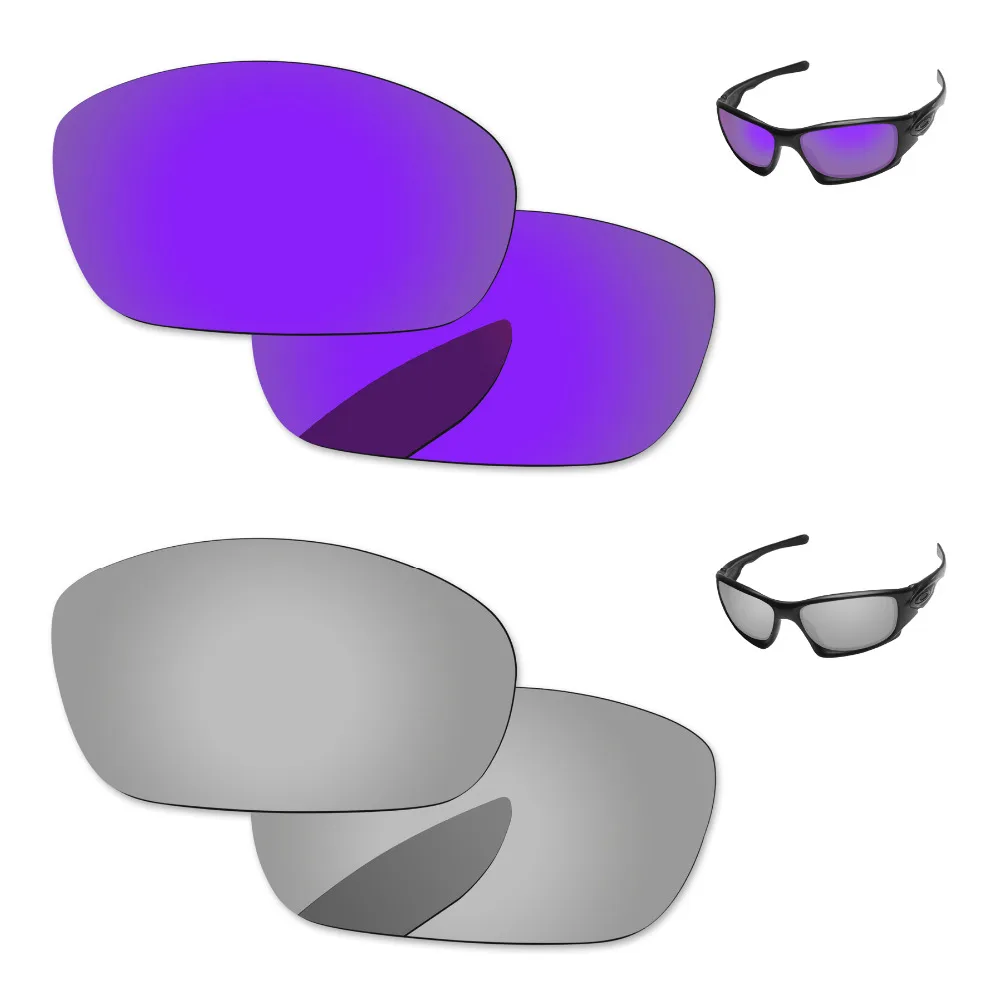 2 пары зеркальные поляризационные Сменные линзы в оправе для 10 солнечных очков |