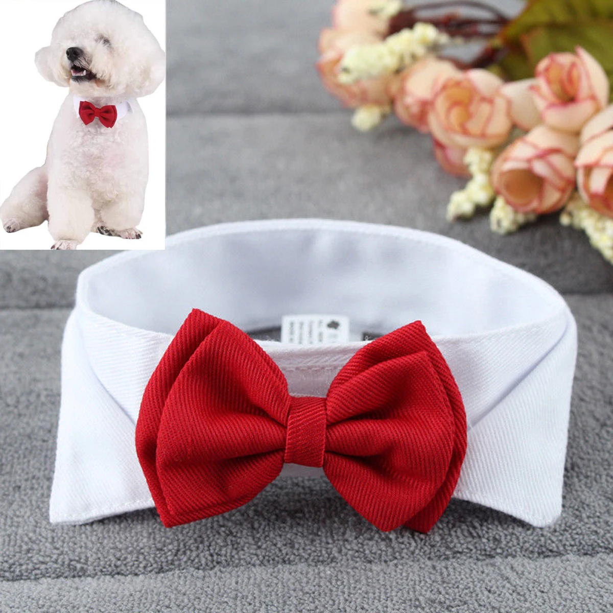 Мода Pet Puppy Kitty Dogs Cat регулируемый галстук-бабочка ошейник галстук бант одежда