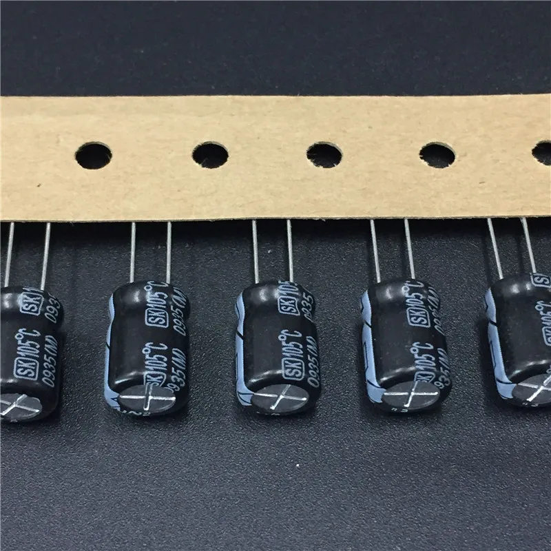 

100pcs 220uF 25V Su'scon SK Series 8x12mm 25V220uF Aluminum Electrolytic capacitor
