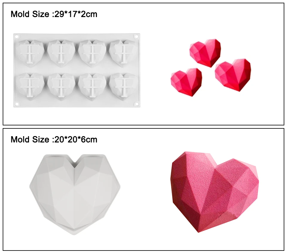 SILIKOLOVE розовое сердце форма для торта 3D силиконовые формы для DIY выпечки для муссов и десертов кухонные формы для выпечки инструменты художественная форма для торта