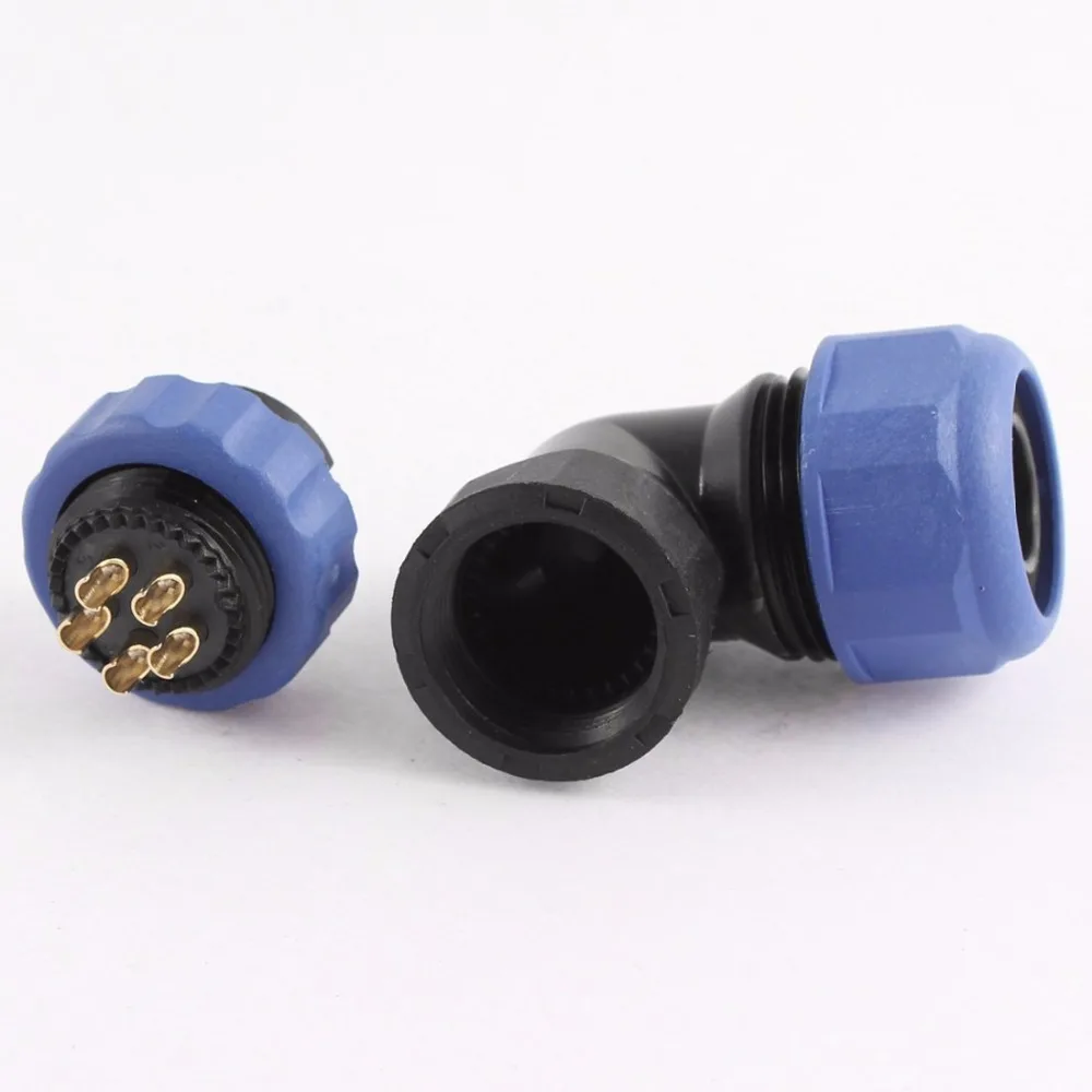 Квадратный водонепроницаемый локоть для авиационного кабеля SD28 28 мм 24 контакта