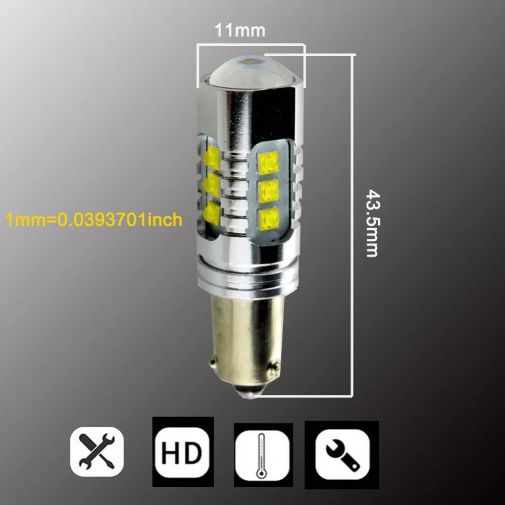 2 х 80 Вт 16smd XBD чипы автомобиля Canbus луковицы BA9S T4W BAX9S H6W BAY9S H21W белый Подсветка салона Led AC12V 24 V