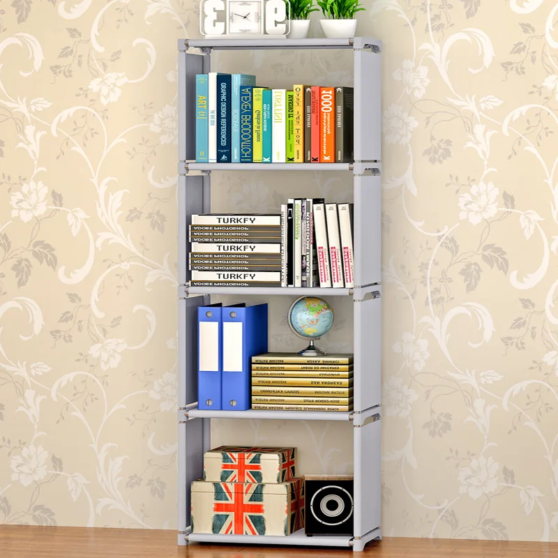 5 слоев DIY книжная полка свободно собранная Съемная Нетканая ткань стоячий