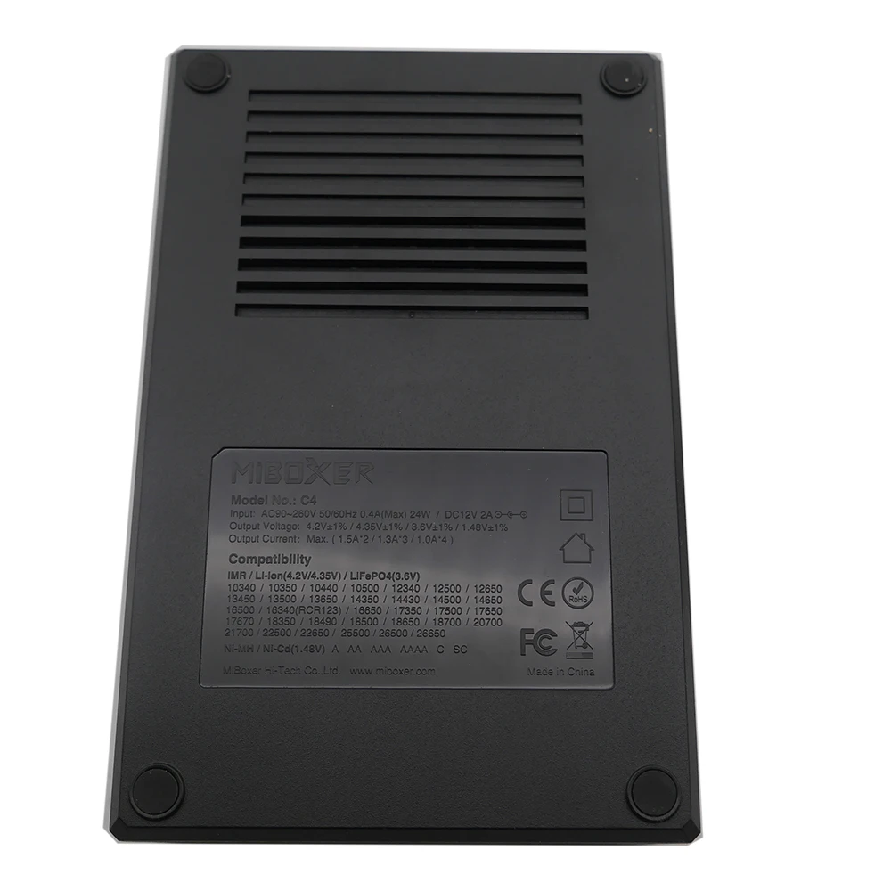 Оптовая продажа LCD Смарт зарядное устройство Miboxer C4 для Li Ion IMR ICR LiFePO4 18650 14500 26650 21700