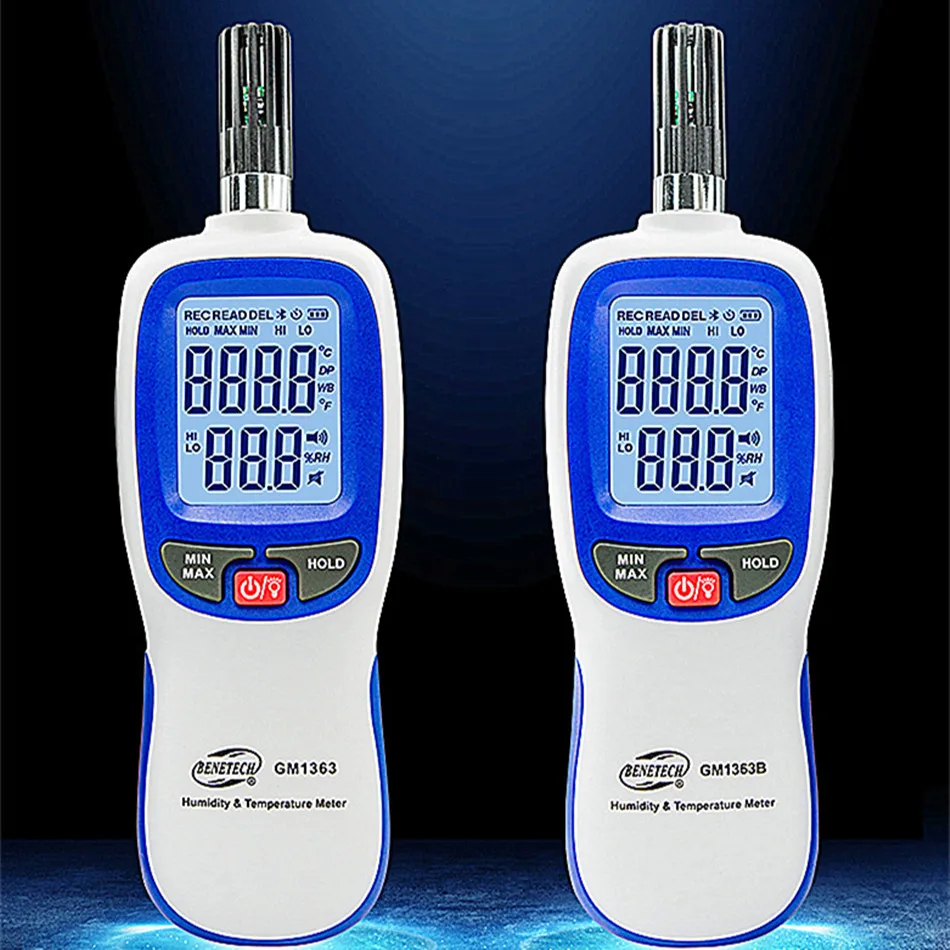 

GM1363 Handheld Temperature And Humidity Meter Industrial Laboratory Warehouse High Precision