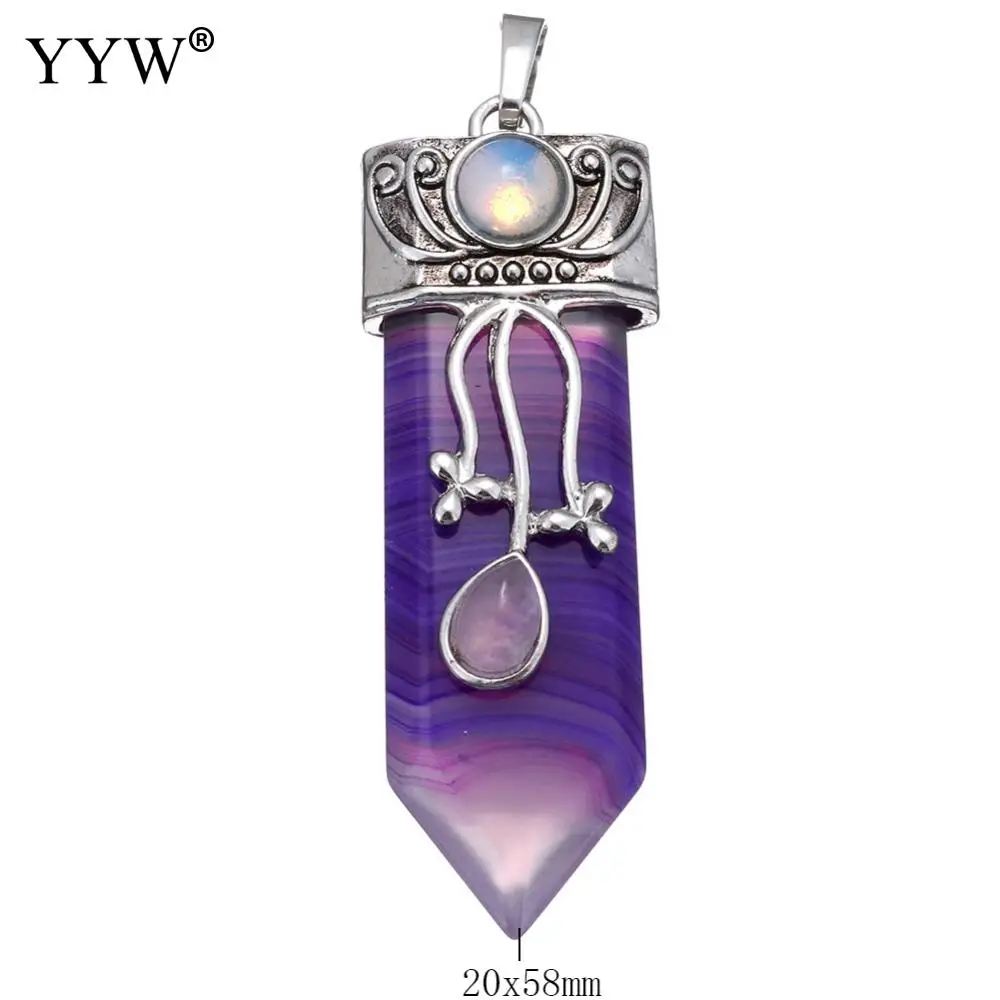 Подвеска из натурального камня ярко розового кварца лазурита|Подвески| |