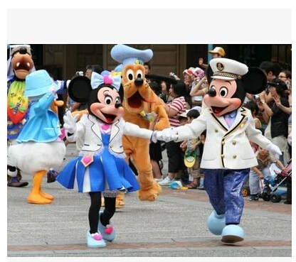 2015 NEW navy Mouse couple mascot costume adult size free shipping | Тематическая одежда и униформа