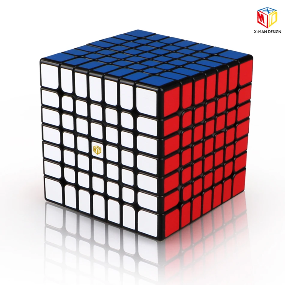 QiYi X-Man Design Spark 7x7 магнитный кубик Stickerless/черный Mofangge qiyi 7*7 скоростные кубики игрушка