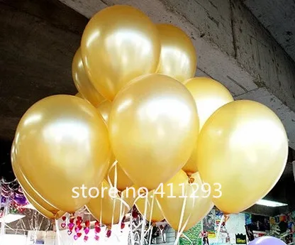Шары воздушные металлические с жемчугом 20 шт./лот 2 г|pearl balloons|ballons metallicpearl ballons |