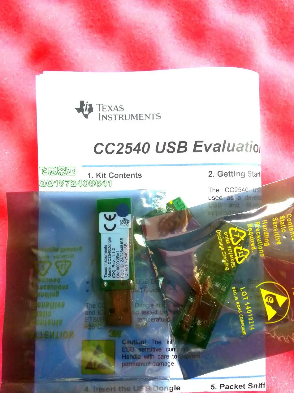 ti CC2540EMK-USB DONGLE KIT USB EVAL MODULE FOR CC2540 SMART SOC with BLE