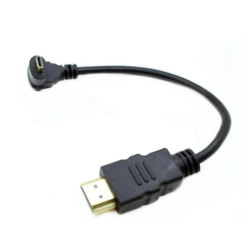 1 шт. вверх вниз угловой микро HDMI-совместимый к HDMI кабель Угловой типа A type c 30 см/0 3