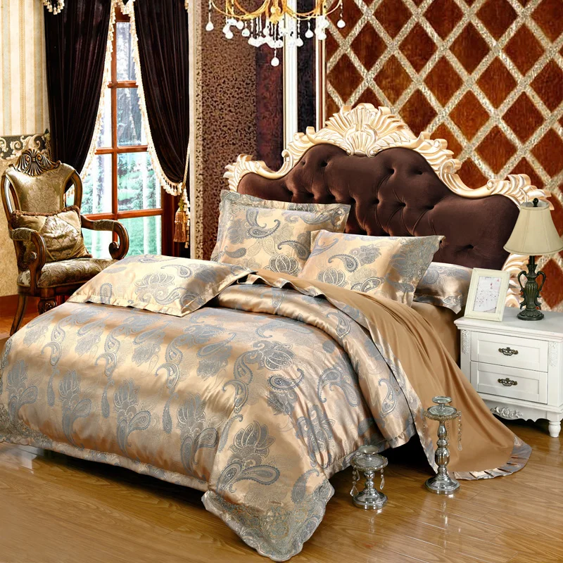 Роскошный брендовый дизайнерский атласный жаккардовый Свадебный комплект