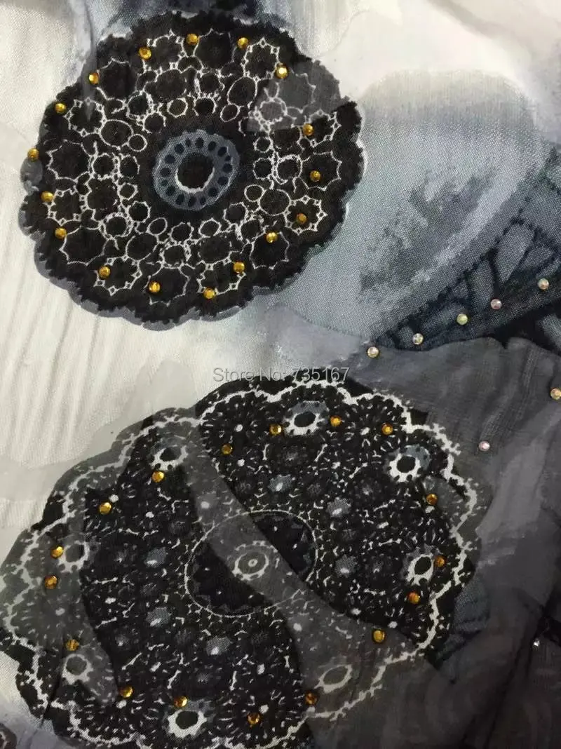 Очень приятный легкий шелк кружевная ткань хорошего качества африканский