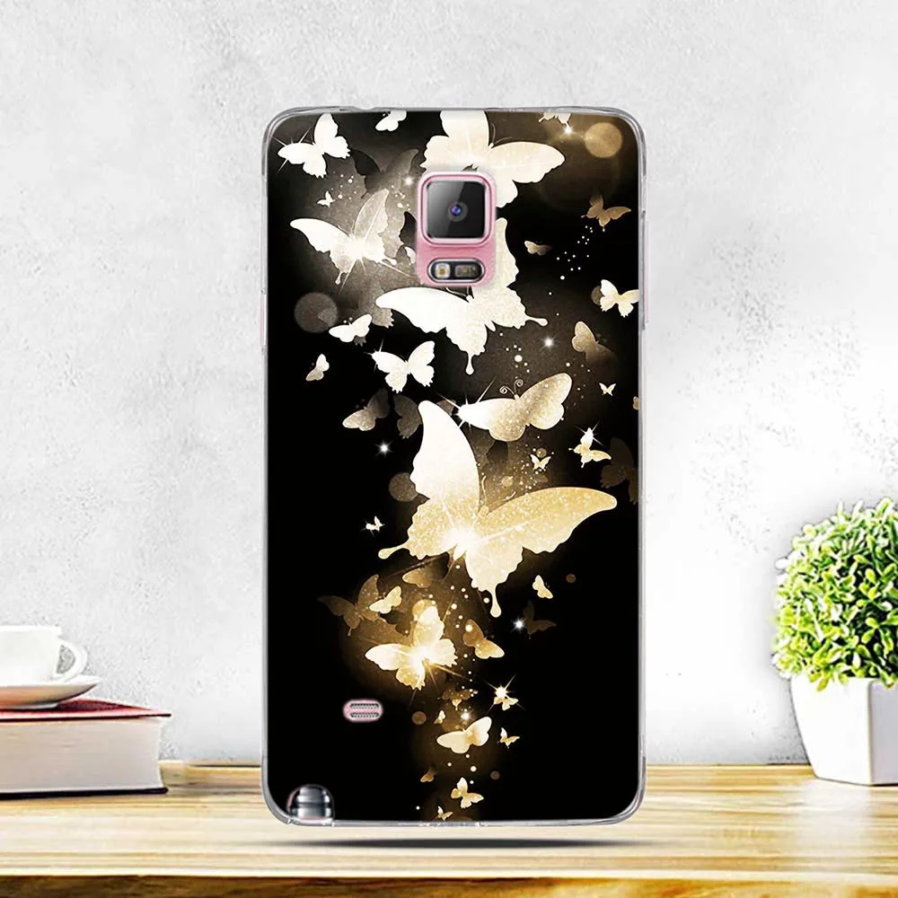 Гелевый мягкий чехол для Samsung Galaxy Note 4 N9100 из ТПУ с 3D рисунком силиконовый Note4 |