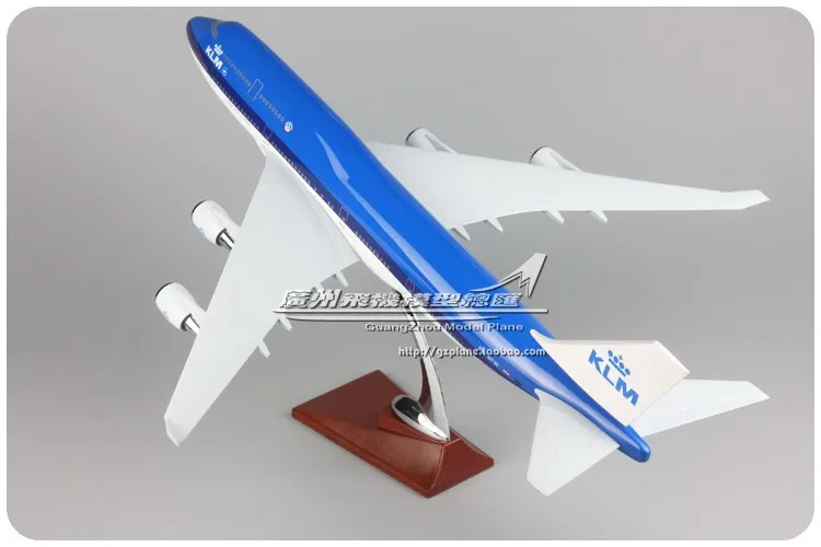 47 см смолы KLM B747 400 модель самолета Нидерланды авиакомпаний дыхательные пути