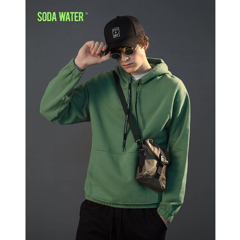 Толстовка SODAWATER Мужская с капюшоном теплая весенне-осенняя 2020 | одежда