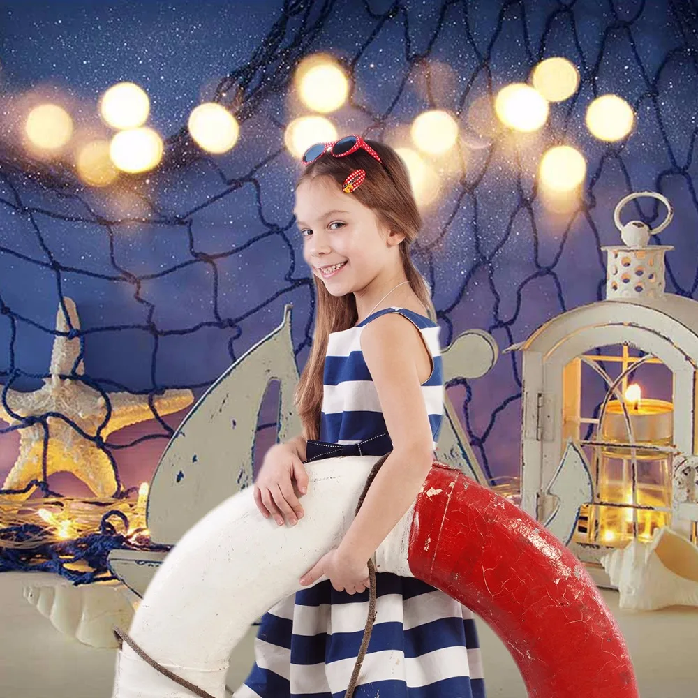 Allenjoy фон для фотосъемки Волшебный фонарь со свечами и деревянной лодкой