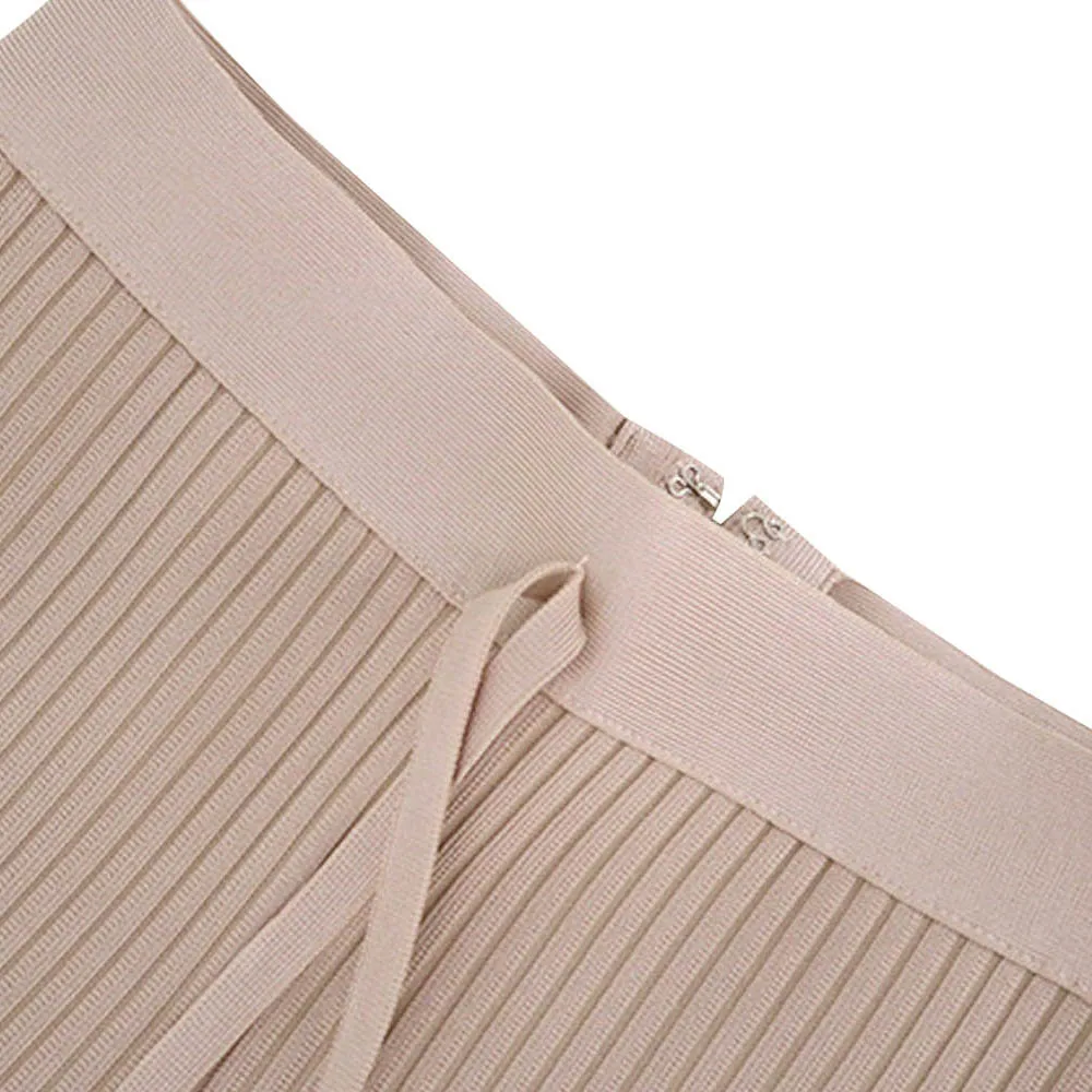 2 шт. бежевый комбинезон с длинными рукавами, сексуальный однотонный комбинезон со шнуровкой и открытыми плечами, Элегантные повседневные Комбинезоны знаменитостей