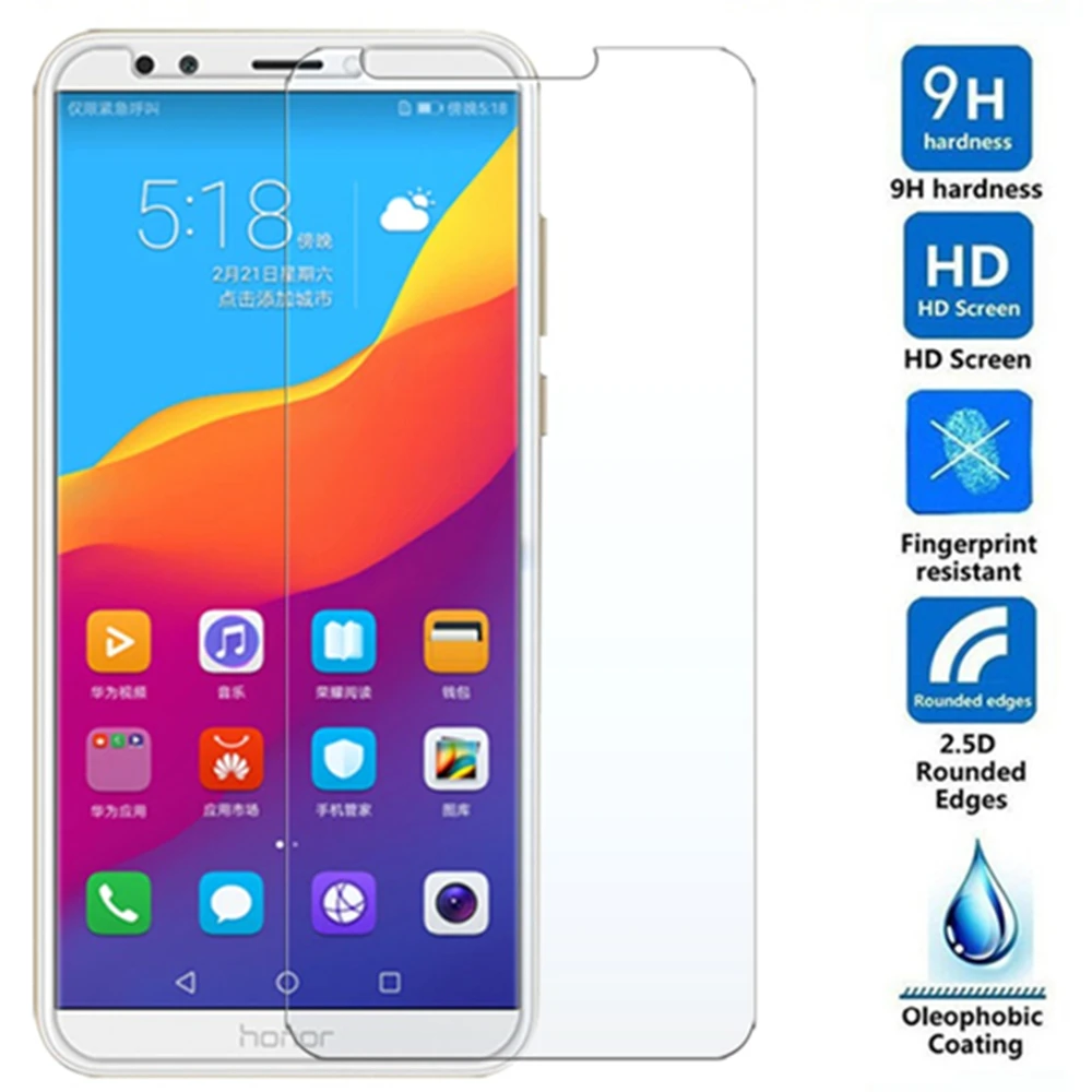 Защитная пленка для honor 9lite light Защитное стекло huawei p smart p20 10 y3 2018 y9 v9 8 pro lite play 9i protect|Защитные стёкла и плёнки