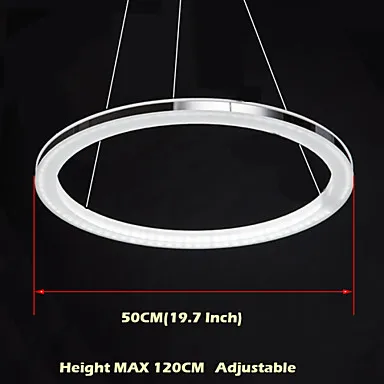 Светодиодные Ac110-220V подвесные лампы круглый акриловый подвесной светильник с